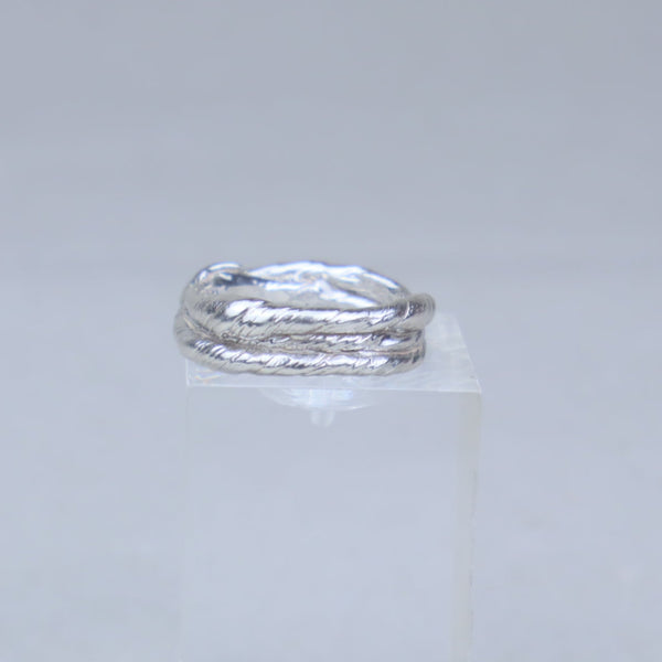 Jewelry- sterling silver organic twist rings