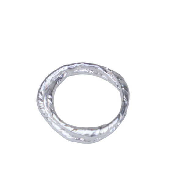 Jewelry- sterling silver organic twist rings