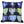 Pillow square velvet with teacups