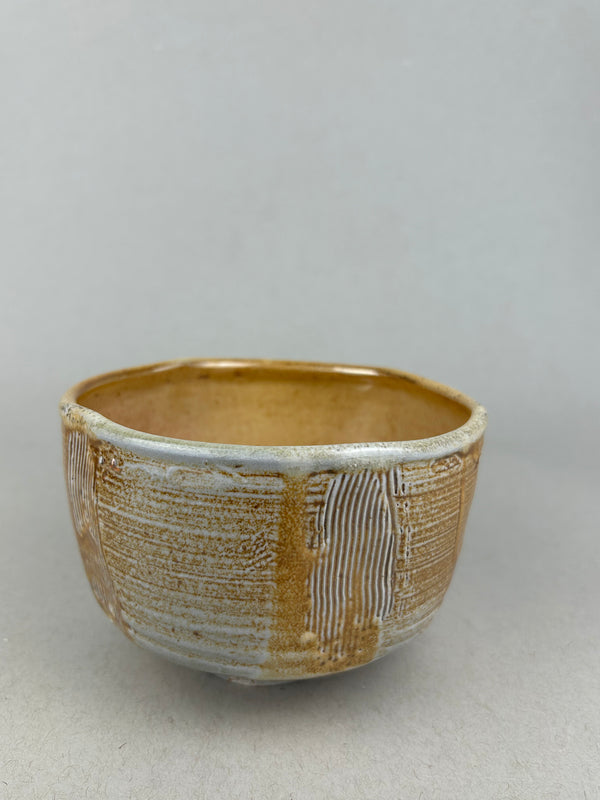 Chawan with red shino  "Quiet Tea Bowl"