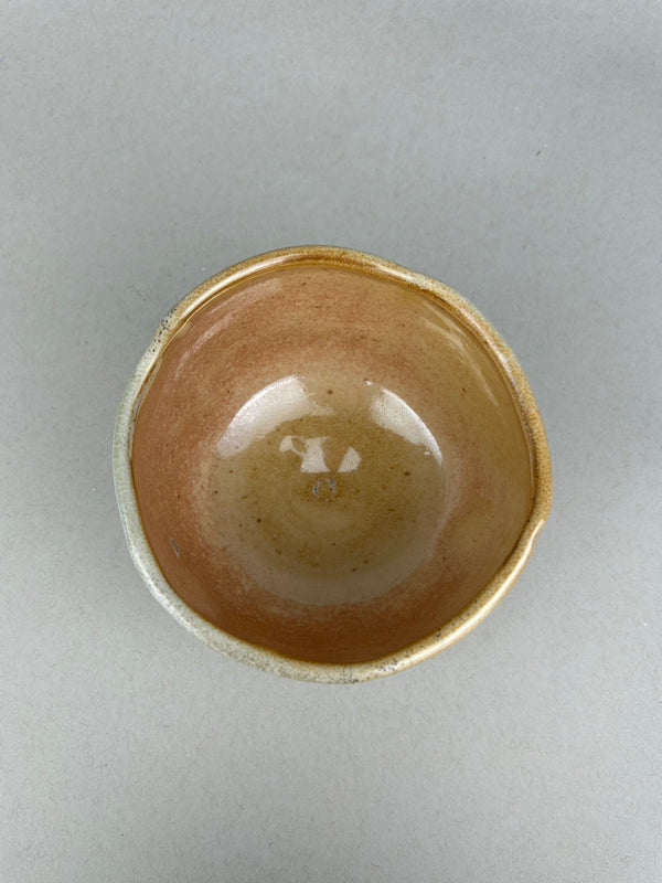 Chawan with red shino  "Quiet Tea Bowl"