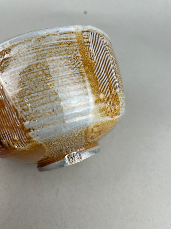 Chawan with red shino  "Quiet Tea Bowl"