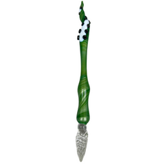 Metallic Green Tentacle Glass Dip Pen