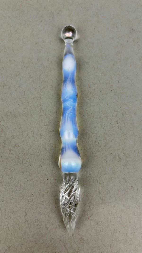 Moonstone and Opal Glass Dip Pen