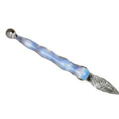 Moonstone and Opal Glass Dip Pen
