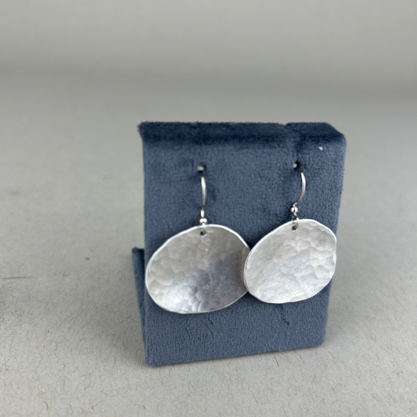 Shiny Pebbles Earrings - Silver