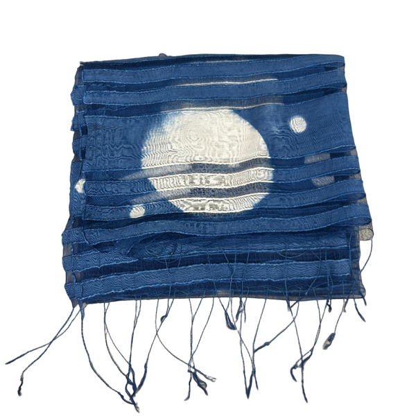 Silk/cotton, Indigo natural dye