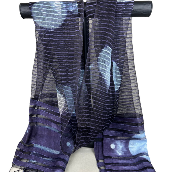 Silk/cotton, Logwood natural dye