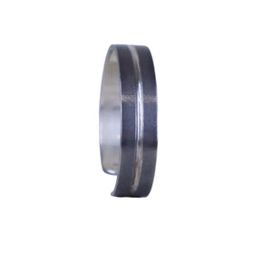 Oxidized Silver with Polished Strip Bracelet Projeckt M 