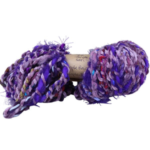 Purple Jumbo Handspun yarn vanessa cunningham 
