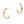 Luna small gold hoops