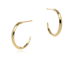Luna small gold hoops