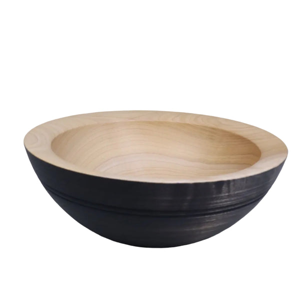maple wood  black bowl corin flood 