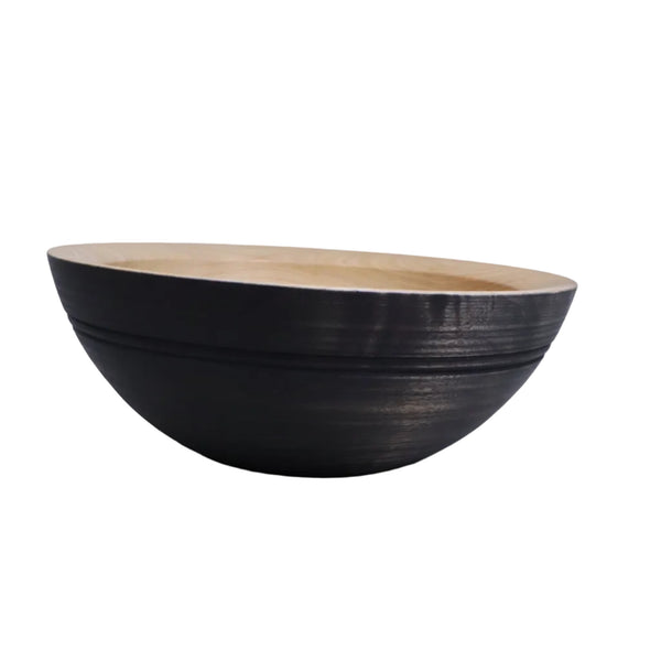 maple wood  black bowl corin flood 